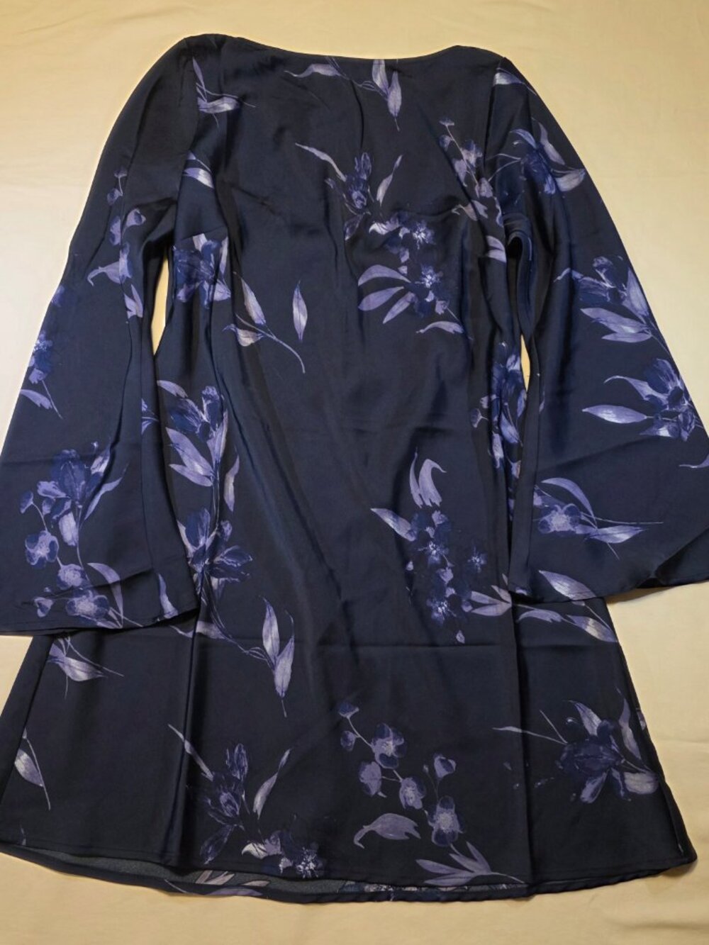 Women's Twist Back Mini Dress - a New Day™ Blue Floral M - Picture 3 of 3
